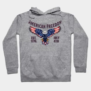 american freedom est 1776 4th july Hoodie